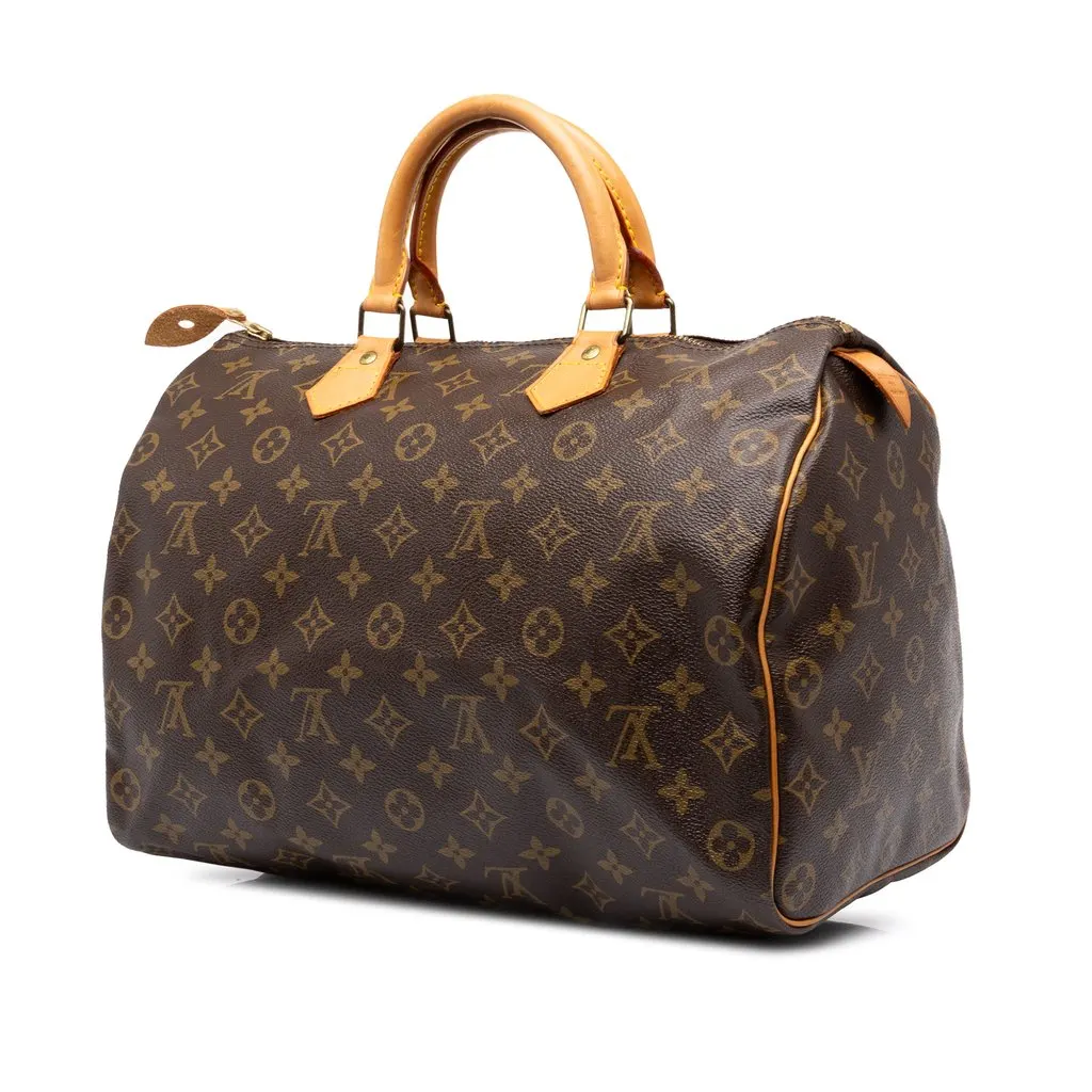 Louis Vuitton Monogram Speedy 35 Brown Canvas Very good - Back View