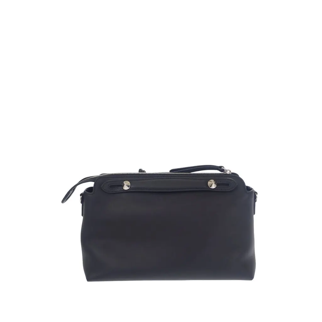 Fendi Medium Leather By The Way Satchel Black Leather Very good - Back View