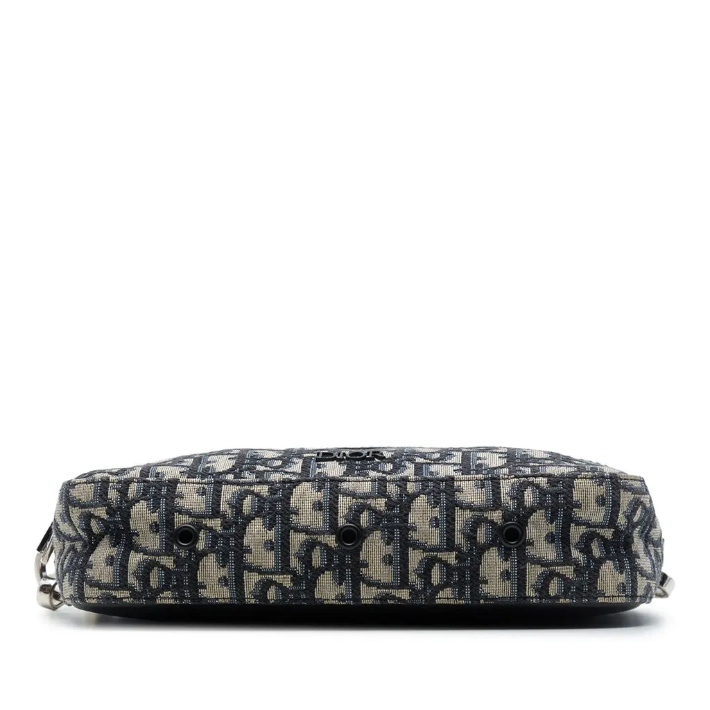 Dior Mini Oblique Canvas Safari Crossbody Blue Canvas Very good - Inside View