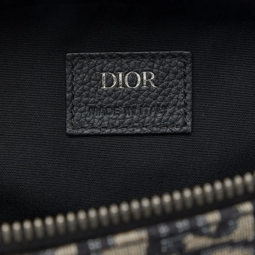 Dior Mini Oblique Canvas Safari Crossbody Blue Canvas Very good - Box View