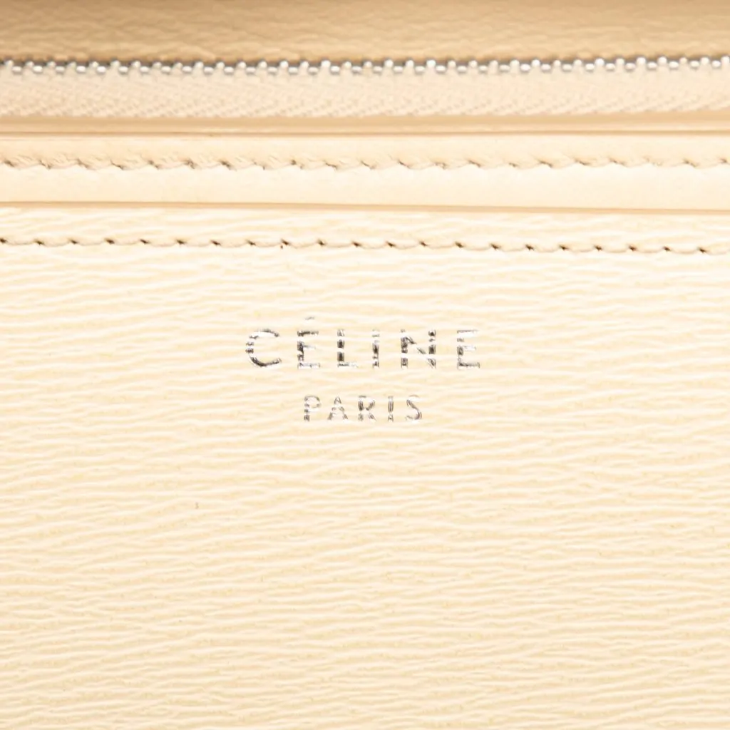 Celine Medium Calfskin Classic Box Beige Leather Very good - Box View
