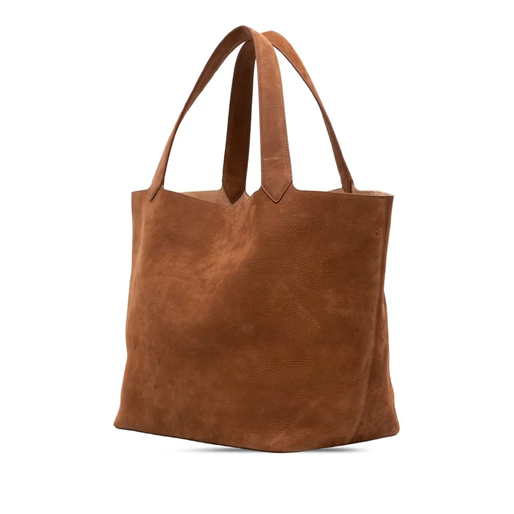 ALAÏA Nubuck Le Cabas Tote Brown Leather Never worn - Back View