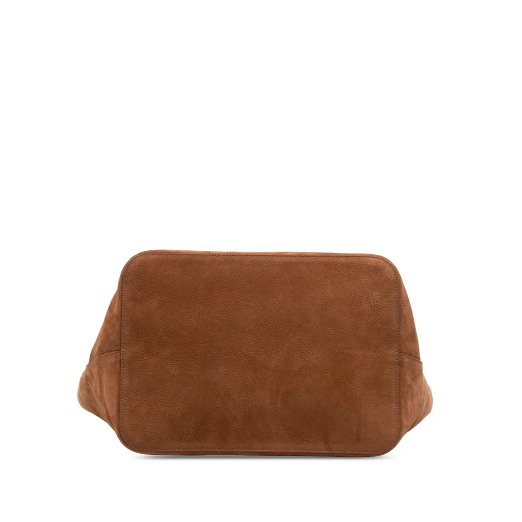 ALAÏA Nubuck Le Cabas Tote Brown Leather Never worn - Inside View