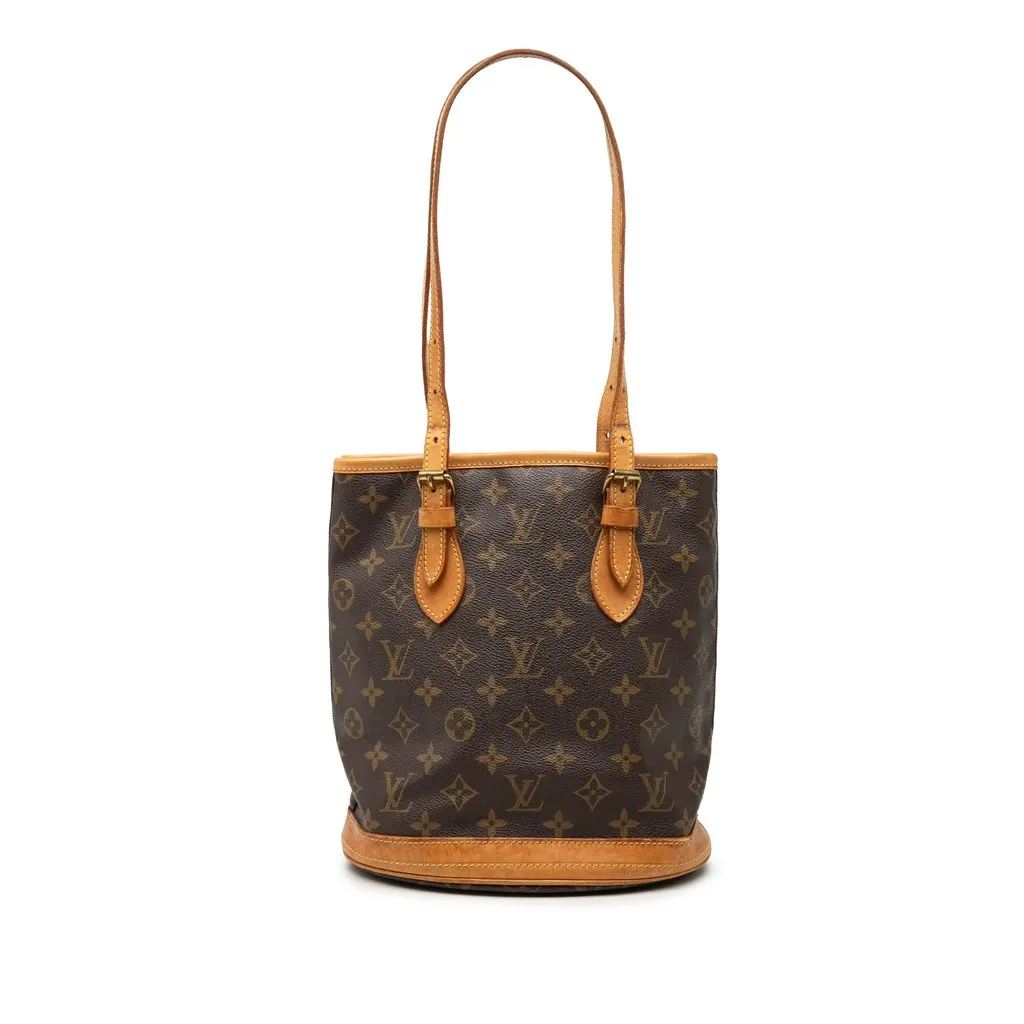 Louis Vuitton Monogram Petit Bucket Brown Very good - Front View
