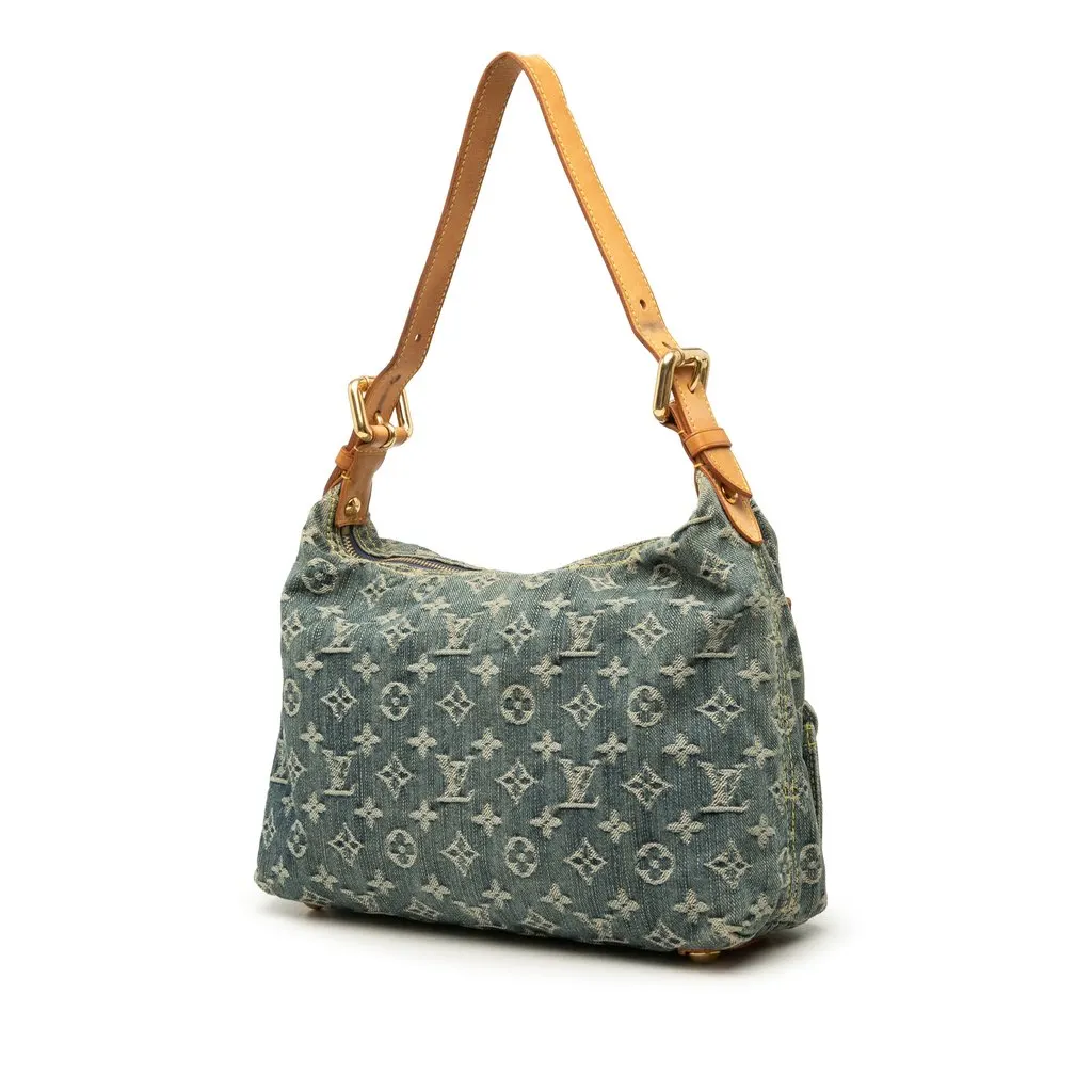 Louis Vuitton Monogram Denim Baggy PM Blue Very good - Back View