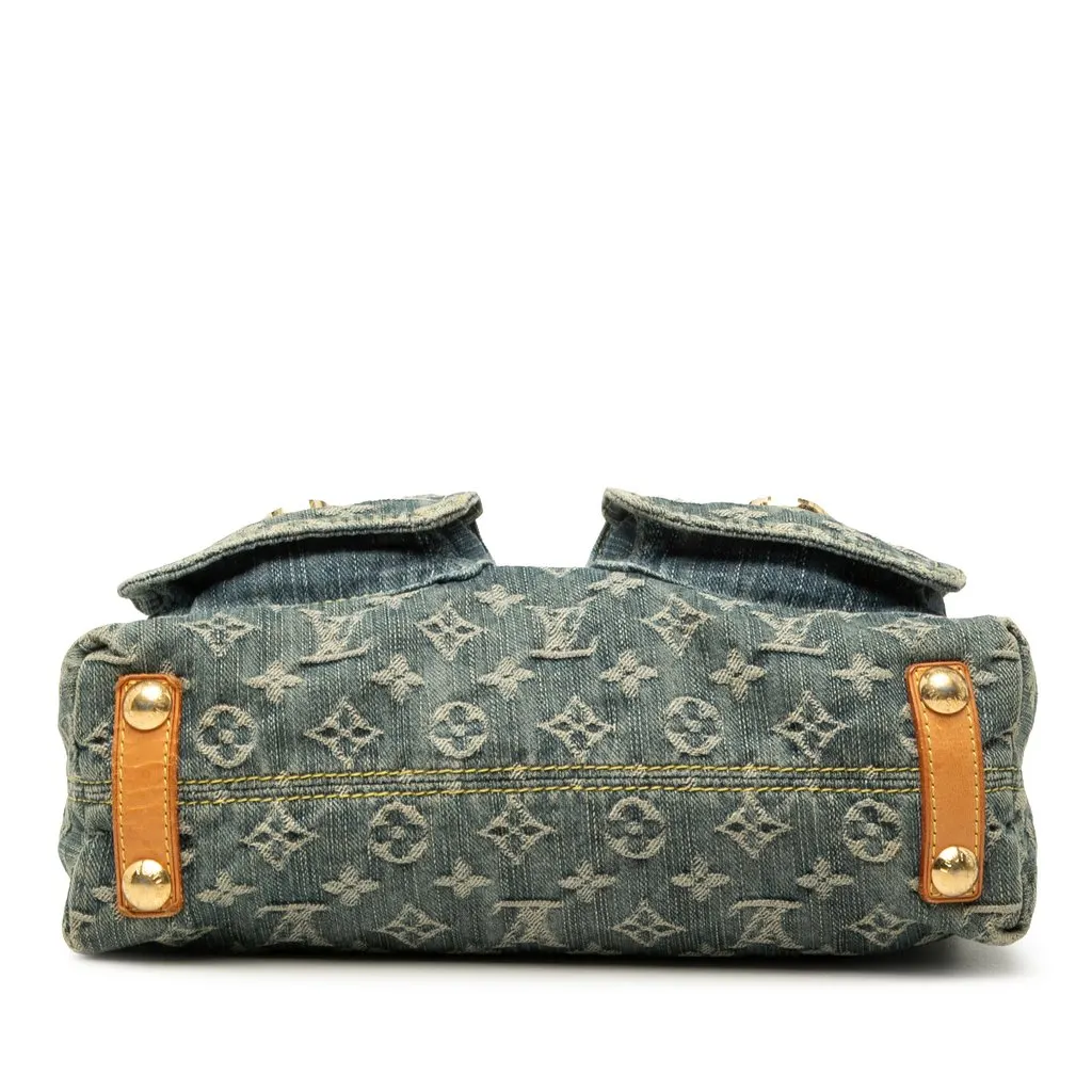 Louis Vuitton Monogram Denim Baggy PM Blue Very good - Inside View