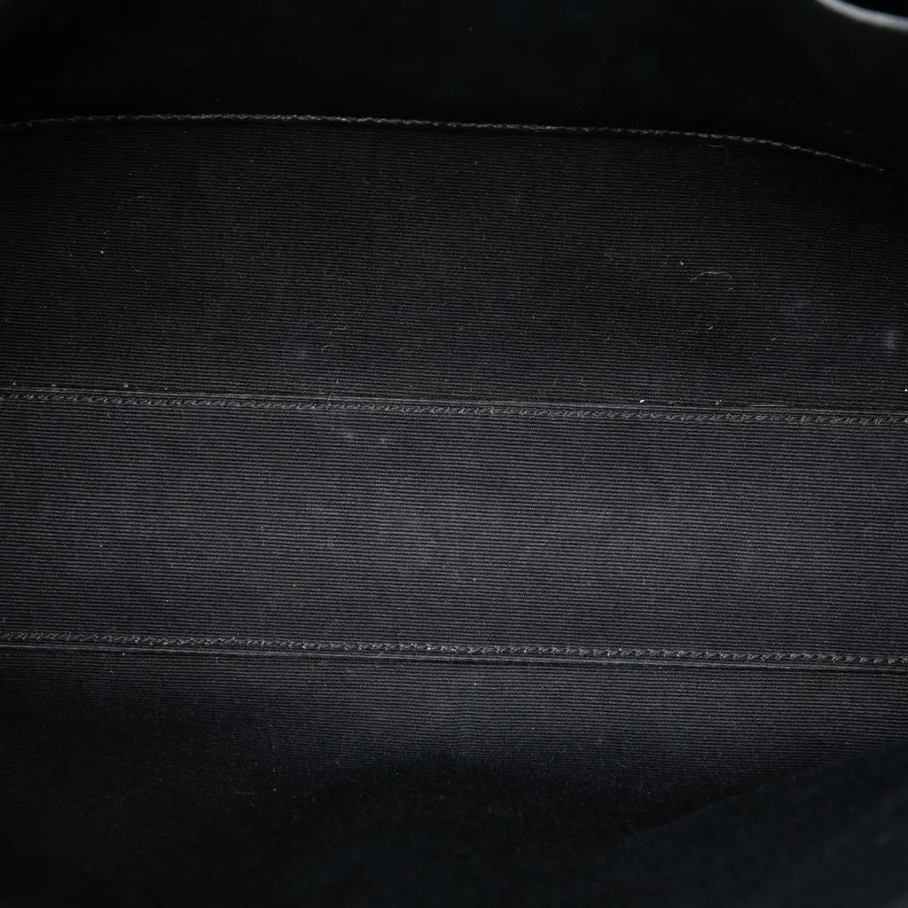 Saint Laurent Medium Patent Manhattan Shoulder Bag Black Leather Very good - Model View