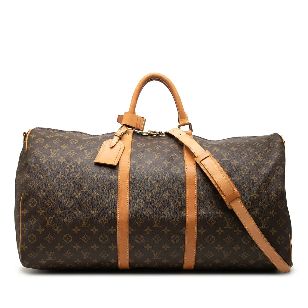 Louis Vuitton Monogram Keepall Bandouliere 60 Brown Very good - Front View