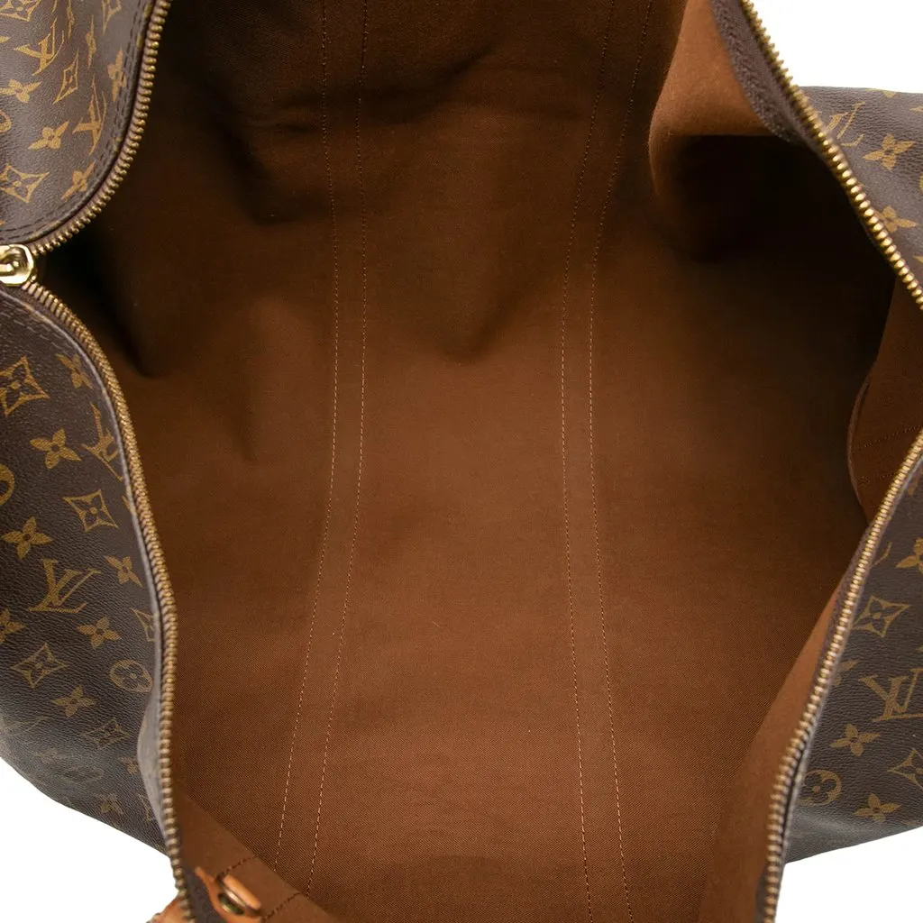 Louis Vuitton Monogram Keepall Bandouliere 60 Brown Very good - Model View