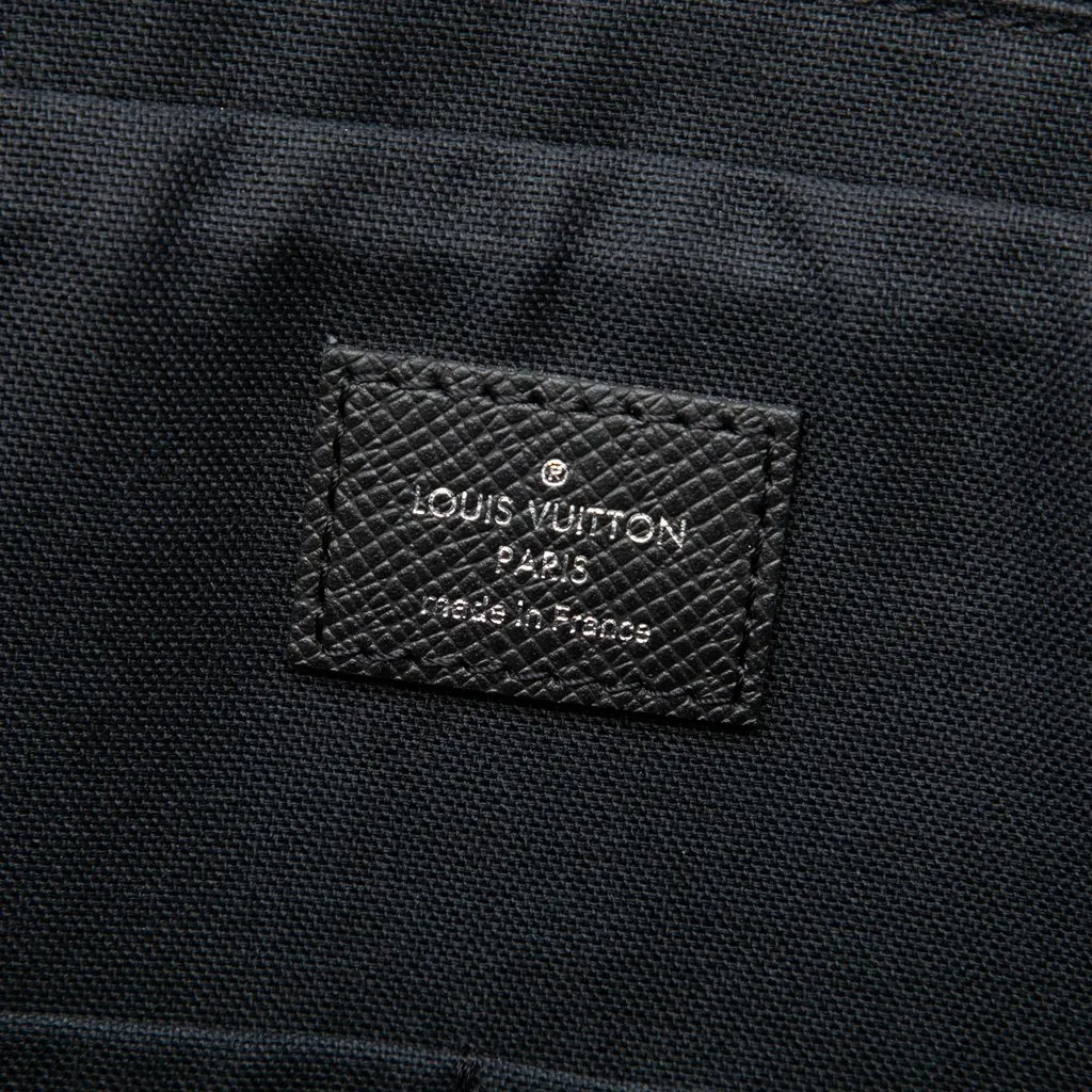 Louis Vuitton Taiga Porte Documents Business PM Black Leather Very good - Box View