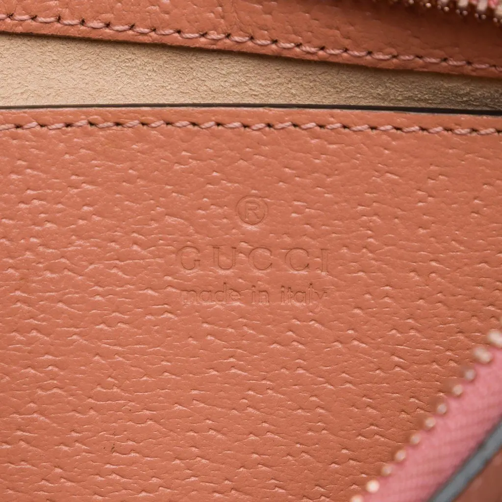 Gucci Small GG Canvas Ophidia Shoulder Bag Pink Very good - Box View