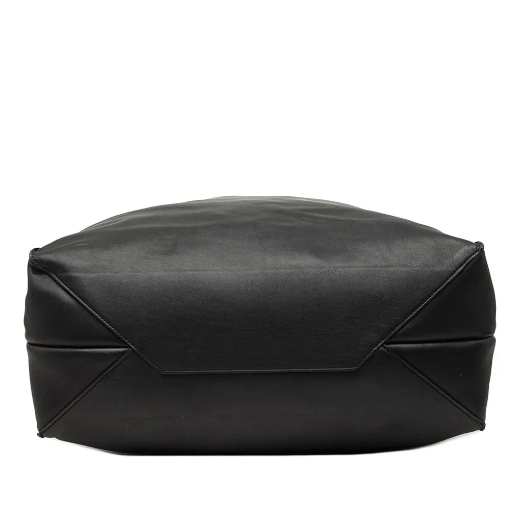 Celine Smooth Calfskin Vertical Coulisse Tote Black Leather Very good - Inside View
