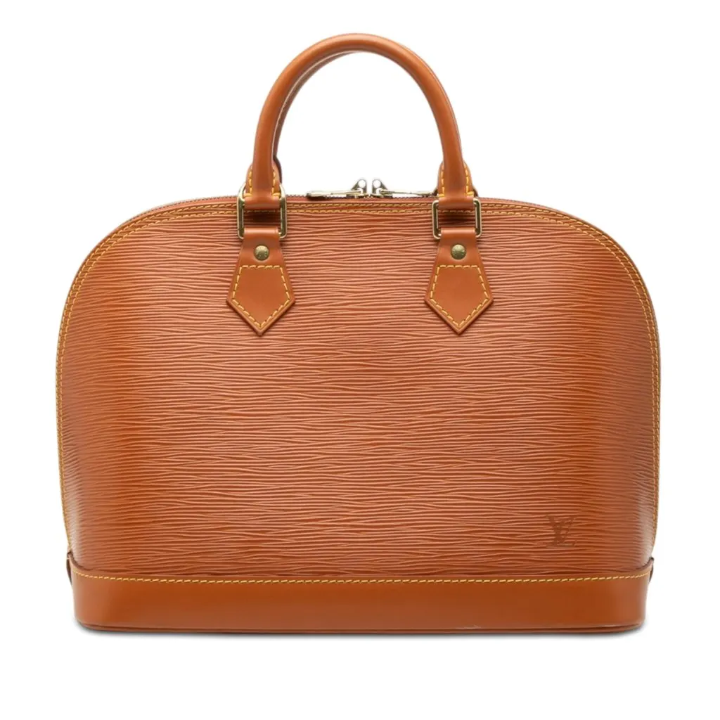Louis Vuitton Epi Alma PM Brown Leather Very good - Front View