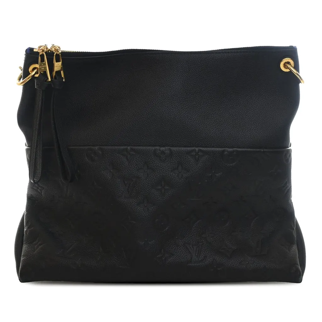 Louis Vuitton Monogram Empreinte Maida Hobo Black Leather Very good - Back View