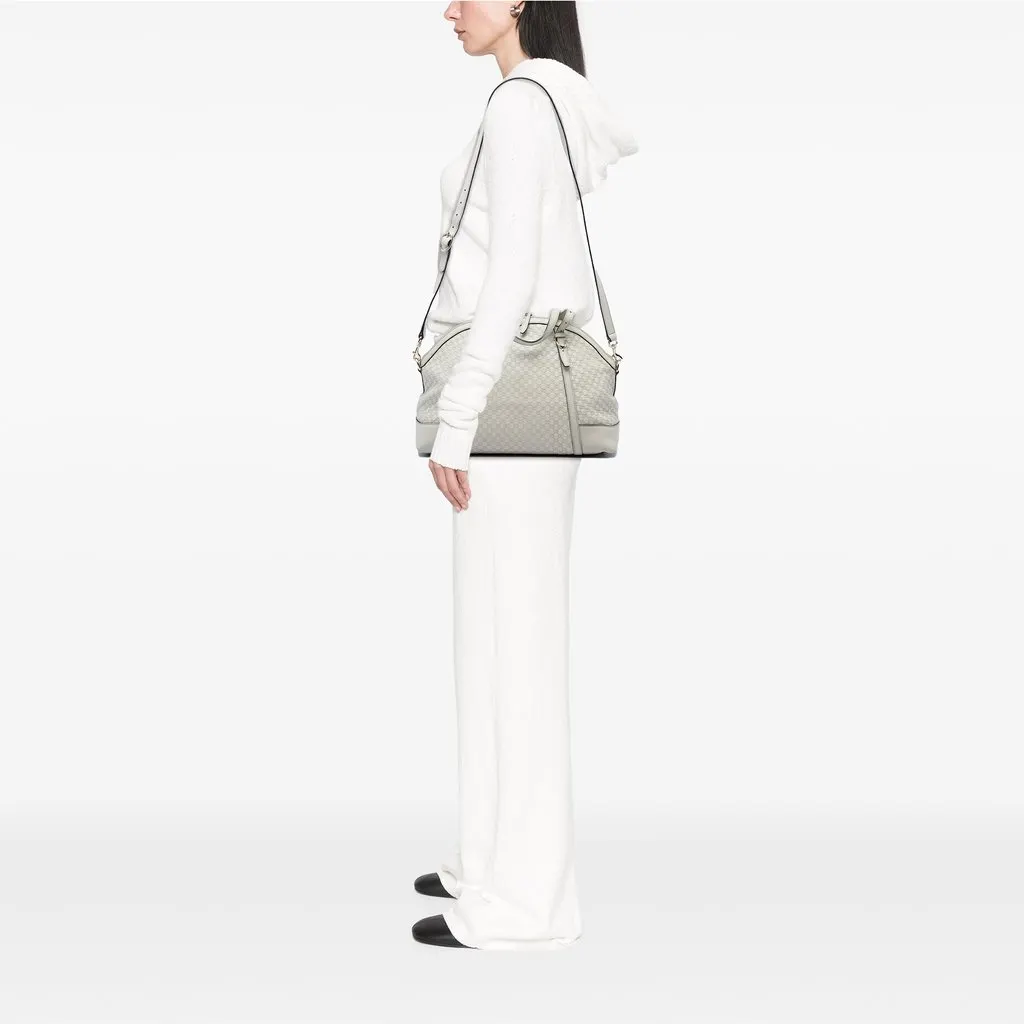 Gucci Large Microguccissima Nice Dome Satchel White Leather Very good - Box View
