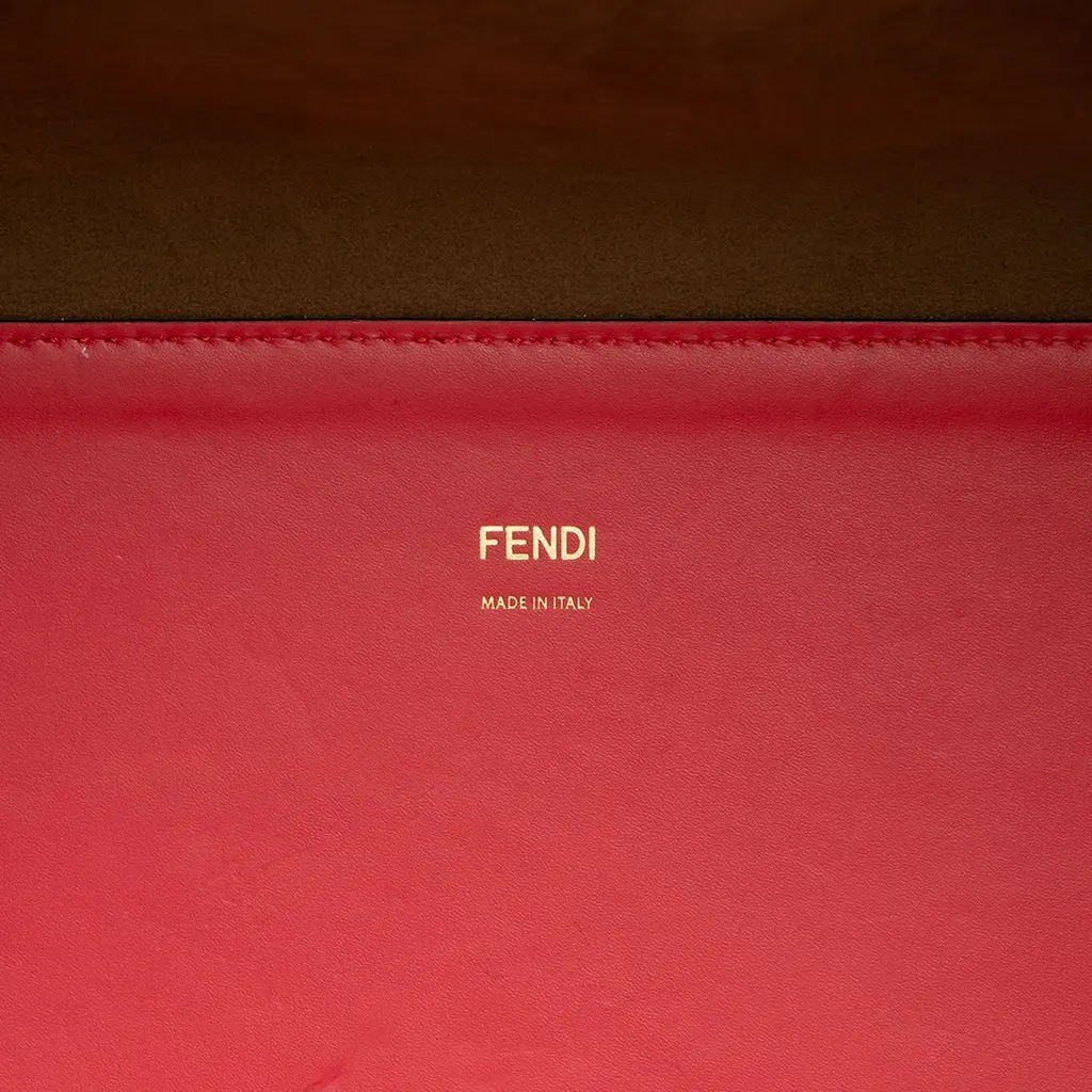 Fendi Medium Leather Sunshine Shopper Tote Pink Leather Very good - Box View