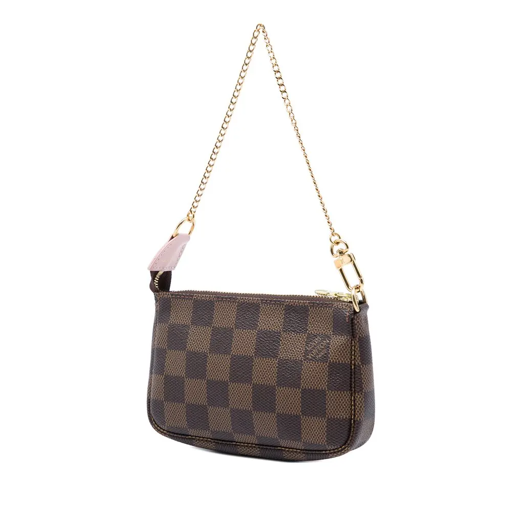 Louis Vuitton Damier Ebene Vivienne Holiday Mini Pochette Accessoires Brown Canvas Very good - Back View
