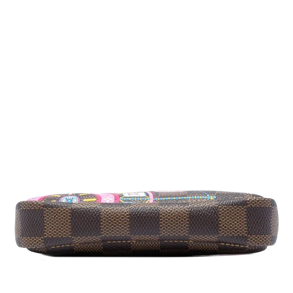 Louis Vuitton Damier Ebene Vivienne Holiday Mini Pochette Accessoires Brown Canvas Very good - Inside View