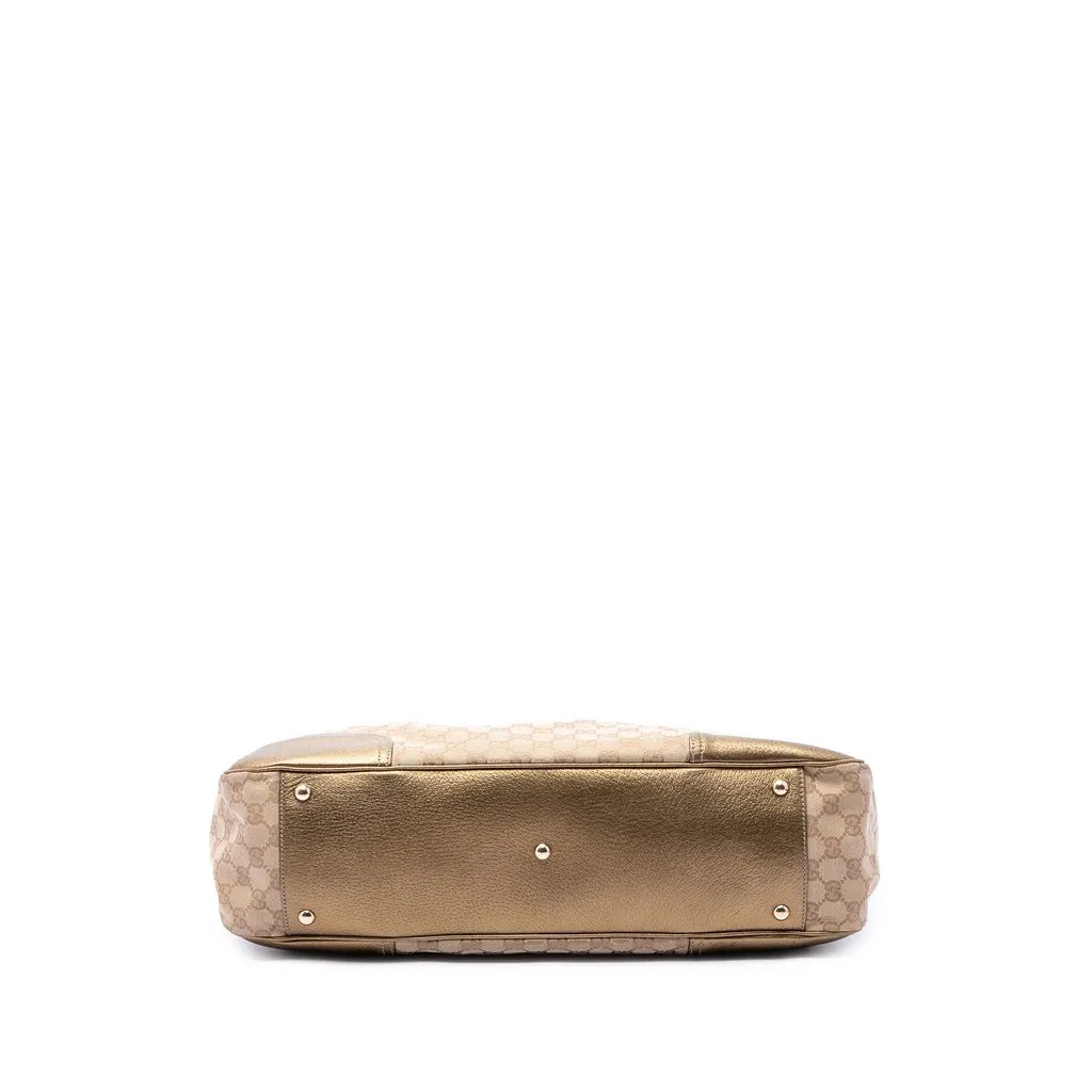 Gucci GG Canvas Princy Tote Beige Canvas Good - Inside View