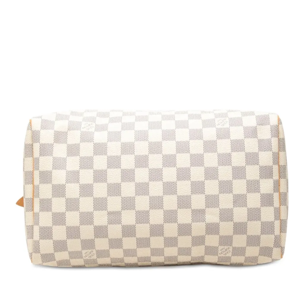 Louis Vuitton Damier Azur Speedy 30 White Very good - Inside View