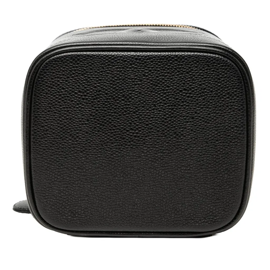 Chanel CC Caviar Vanity Case Black Leather Very good - Inside View