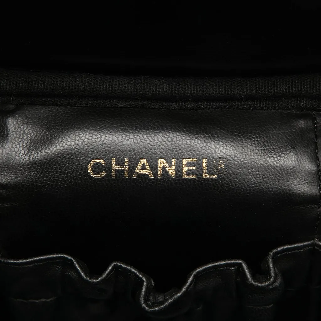 Chanel CC Caviar Vanity Case Black Leather Very good - Box View