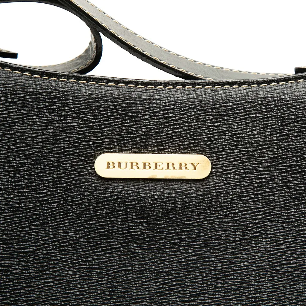 Burberry Leather Shoulder Bag Black Leather Very good - Box View