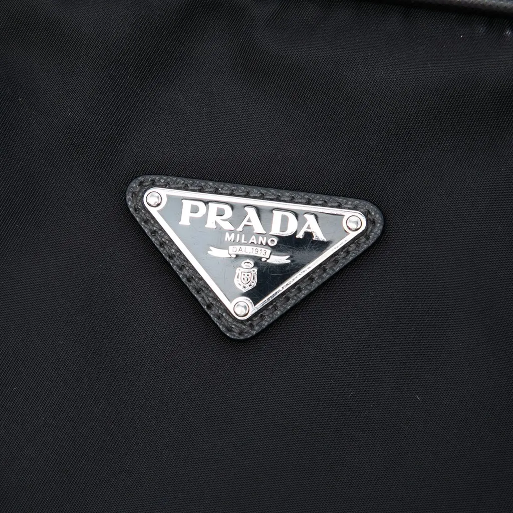 Prada Saffiano Trimmed Tessuto Business Bag Black Polyamide Very good - Box View
