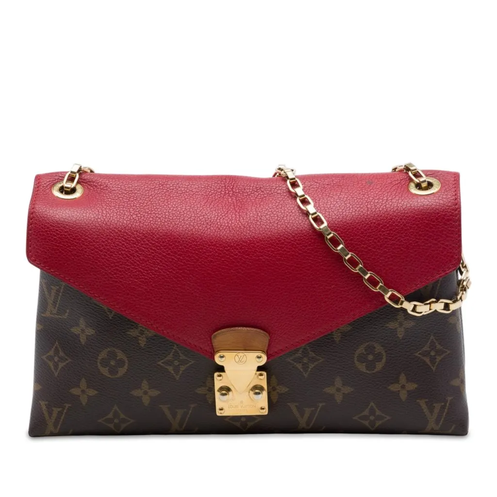 Louis Vuitton Monogram Pallas Chain Brown Very good - Front View