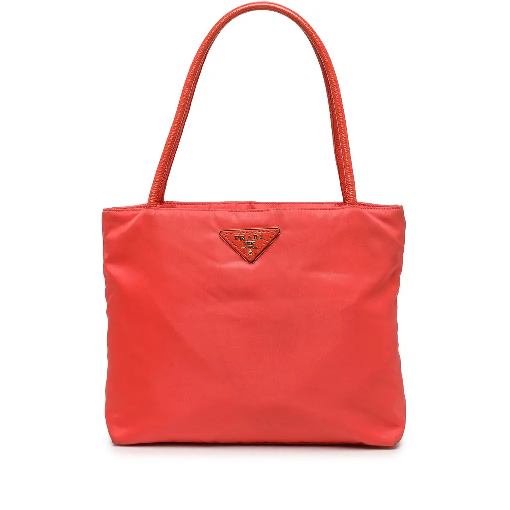 Prada Tessuto Tote Orange Polyamide Very good - Front View