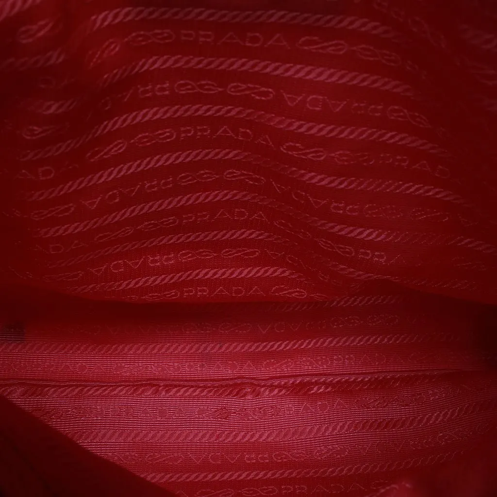 Prada Tessuto Tote Orange Polyamide Very good - Model View