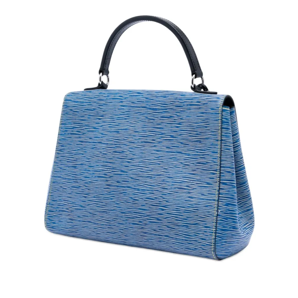 Louis Vuitton Epi Denim Cluny MM Blue Leather Very good - Back View
