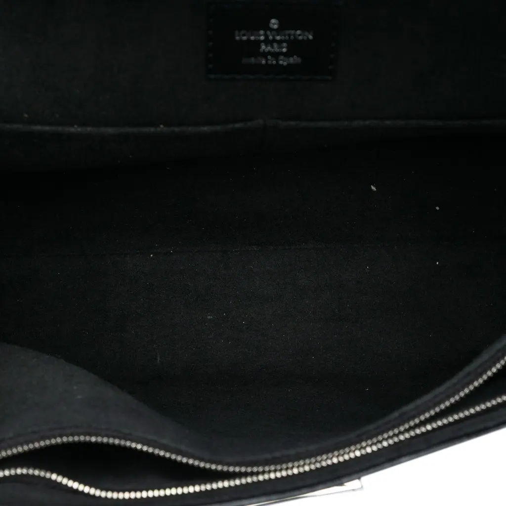 Louis Vuitton Epi Denim Cluny MM Blue Leather Very good - Model View