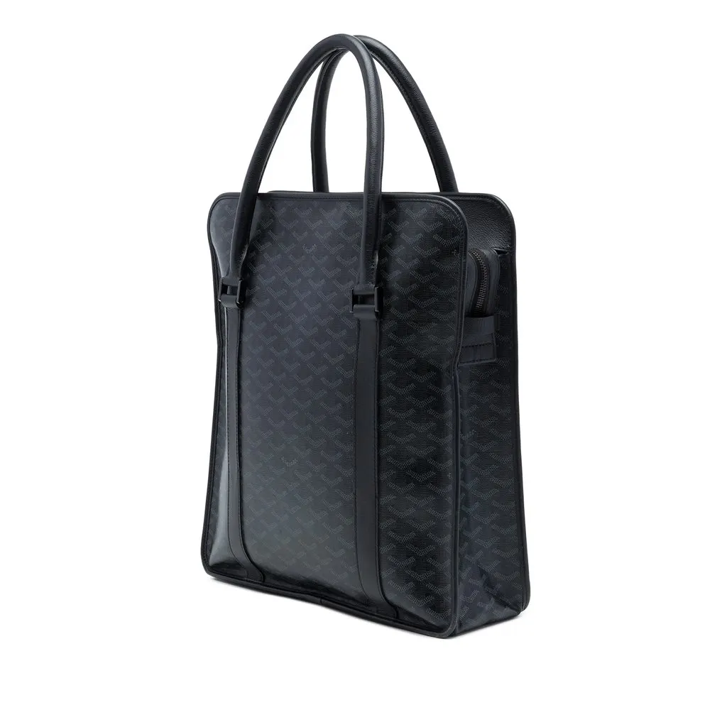 Goyard Goyardine Bourgogne Black Canvas Good - Back View