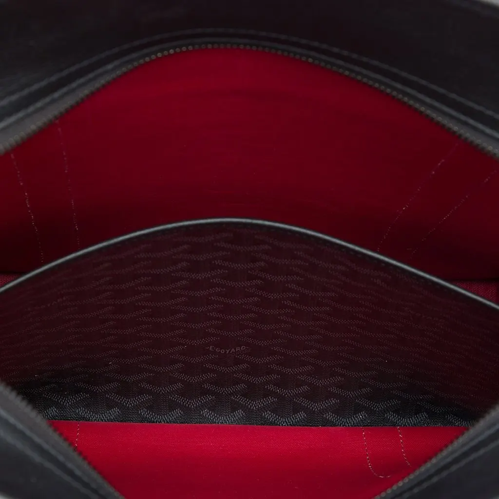 Goyard Goyardine Bourgogne Black Canvas Good - Model View