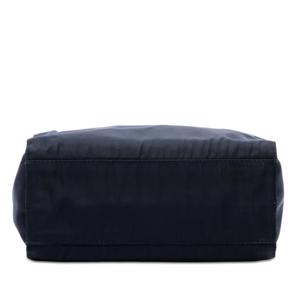 Prada Tessuto Metal Handle Bag Blue Very good - Inside View