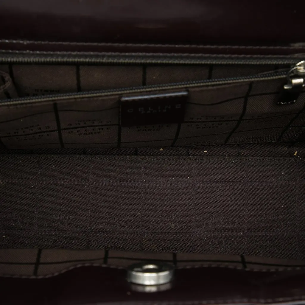 Celine C Macadam Pony Hair Top Handle Bag Brown Very good - Model View
