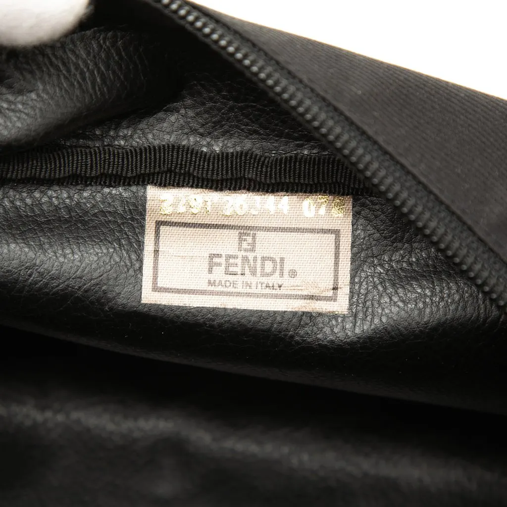 Fendi Nylon Logo Toiletry Pouch Black Polyamide Good - Box View
