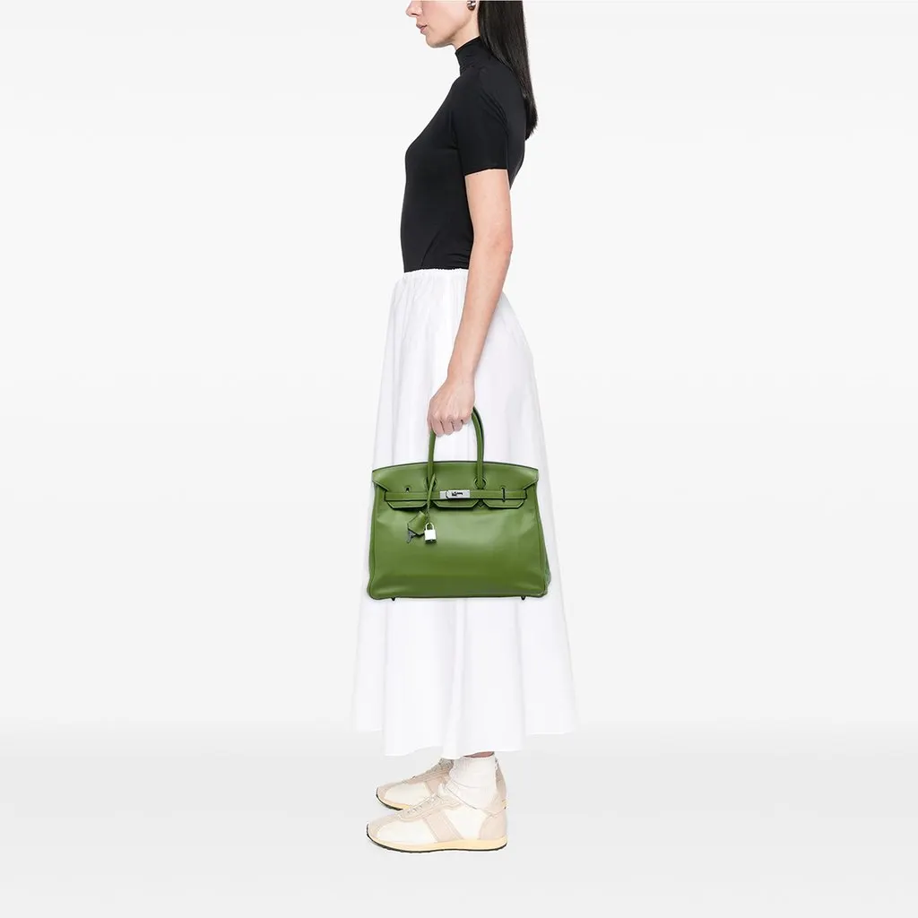 Hermès Swift Birkin Retourne 35 Green Leather Good - Box View