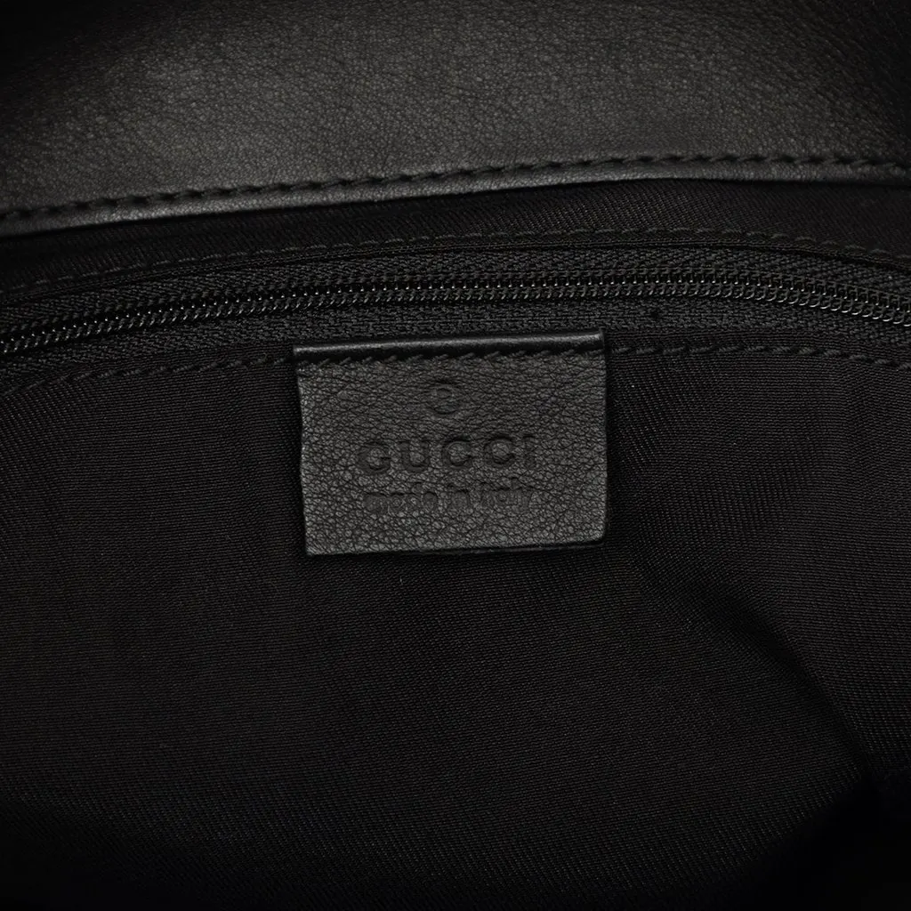 Gucci Calfskin Abbey D Ring Tote Black Leather Very good - Box View