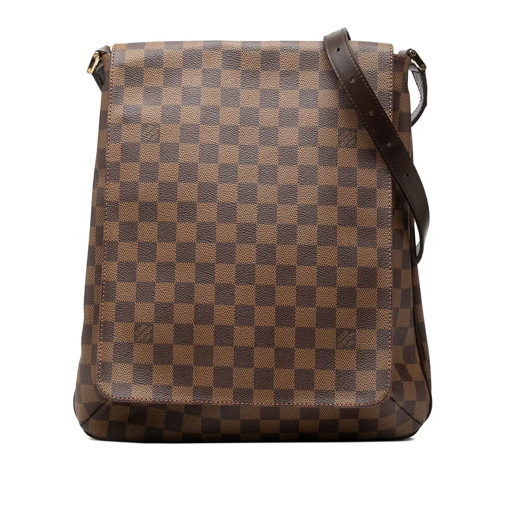 Louis Vuitton Damier Ebene Musette Salsa GM Brown Very good - Front View