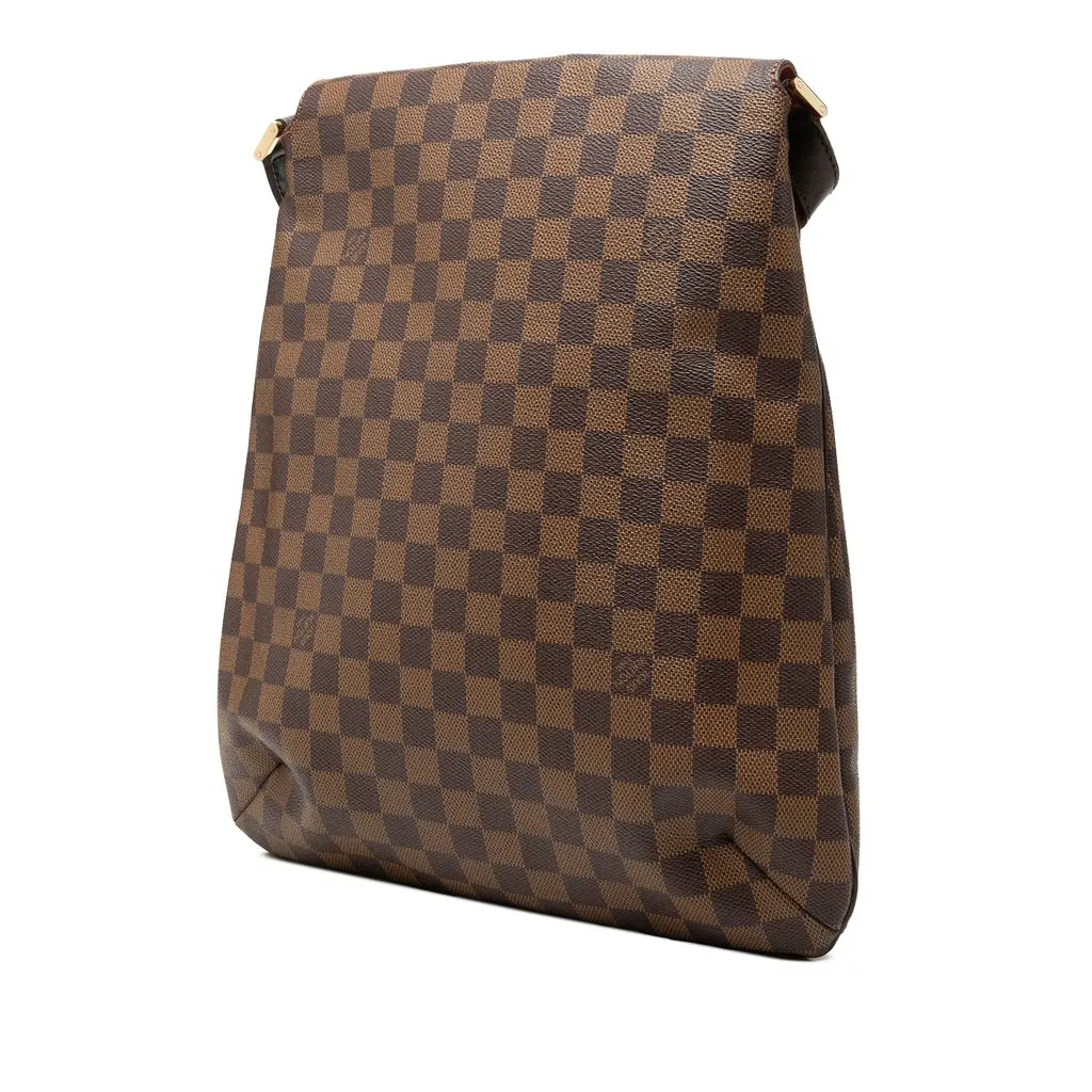 Louis Vuitton Damier Ebene Musette Salsa GM Brown Very good - Back View
