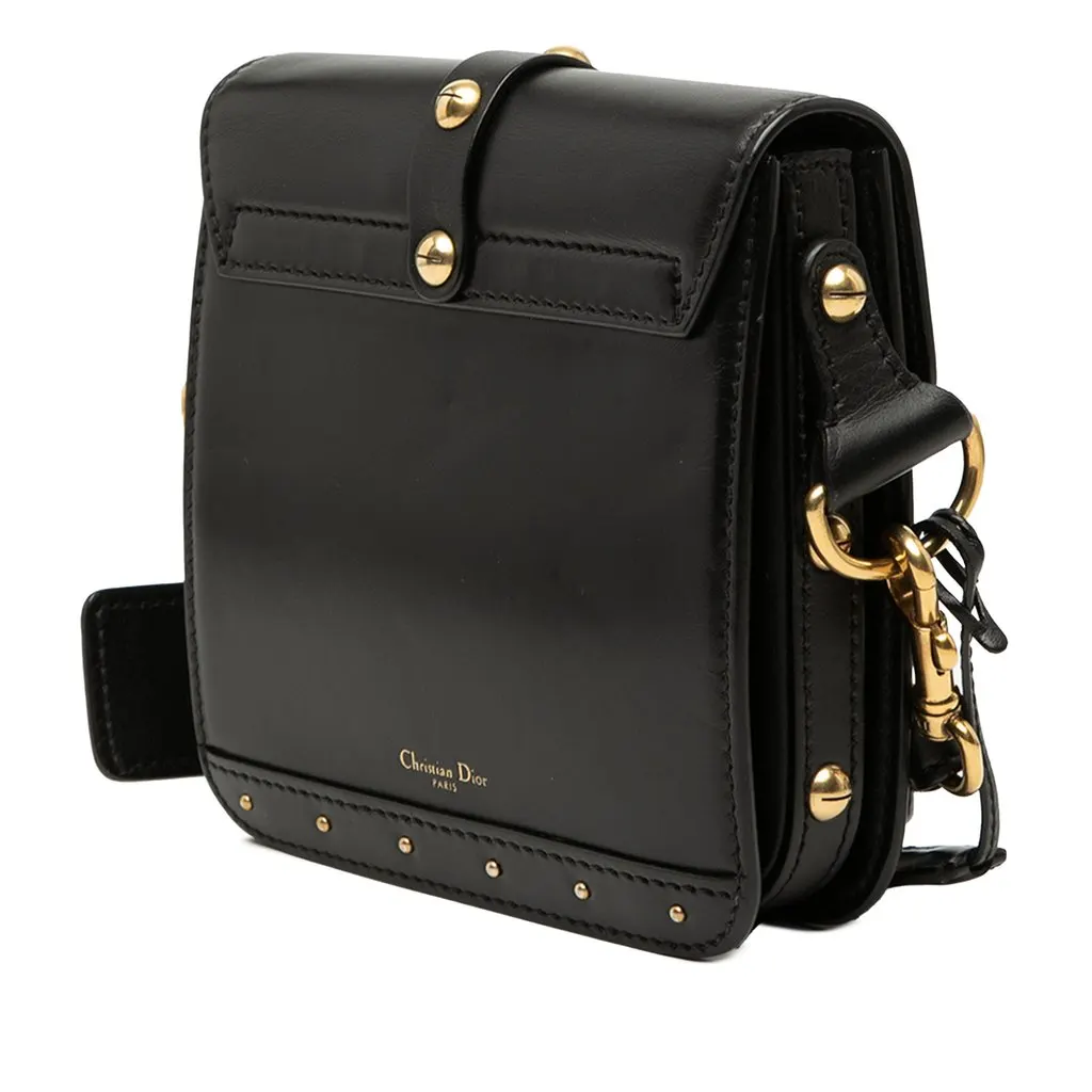 Dior Leather DiorAddict Square Flap Black Leather Very good - Back View