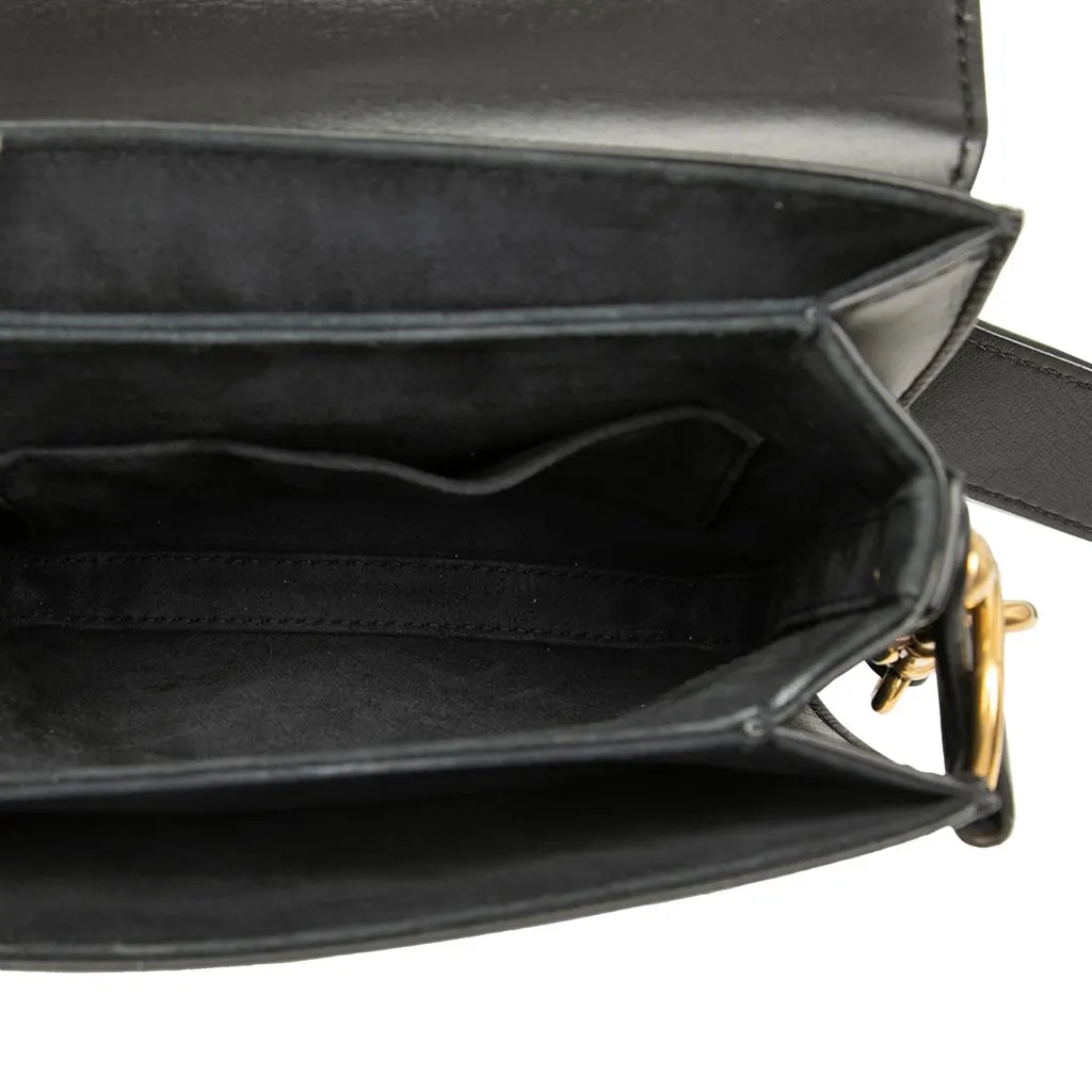 Dior Leather DiorAddict Square Flap Black Leather Very good - Model View