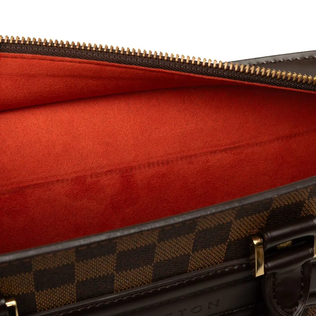 Louis Vuitton Damier Ebene Venice Sac Plat GM Brown Canvas Very good - Box View