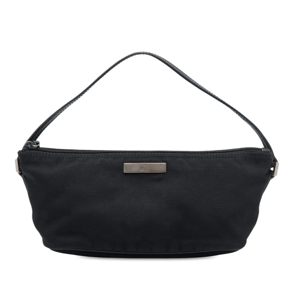 Gucci Nylon Boat Black Polyamide Very good - Front View