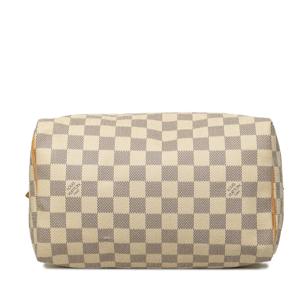 Louis Vuitton Damier Azur Speedy 25 White Canvas Very good - Inside View