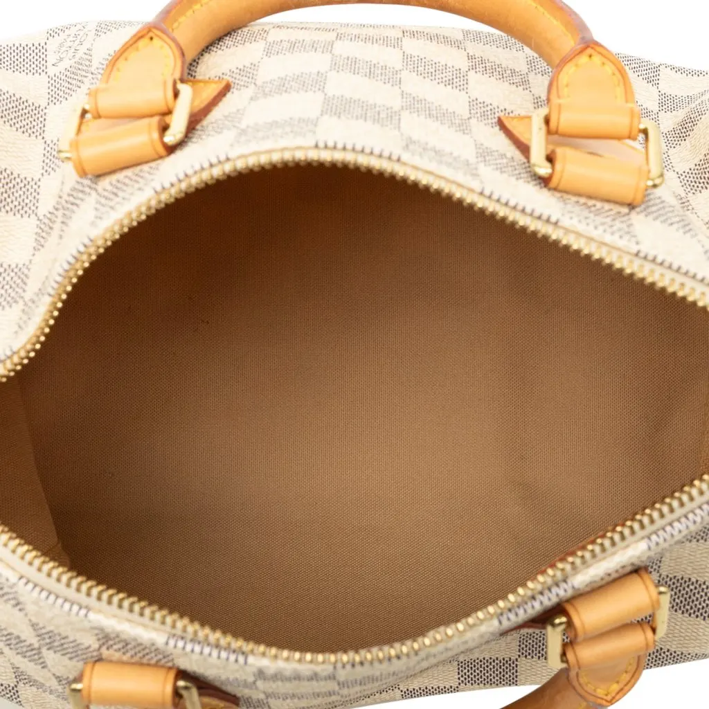 Louis Vuitton Damier Azur Speedy 25 White Canvas Very good - Model View