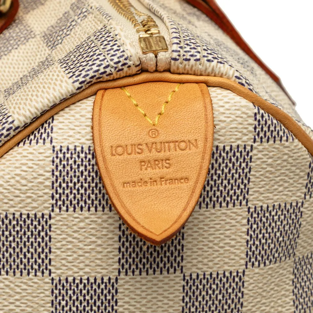 Louis Vuitton Damier Azur Speedy 25 White Canvas Very good - Box View