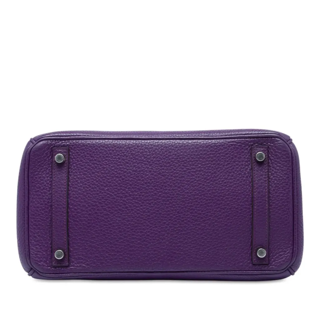 Hermès Clemence Birkin Retourne 30 Purple Leather Very good - Inside View